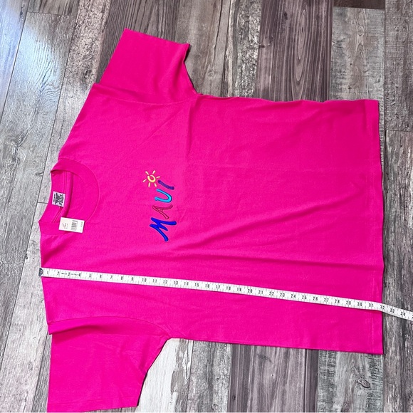Vintage NWT HRLA Maui Embroidered T Shirt Size XL Pink Single Stitch Deadstock - Picture 16 of 16